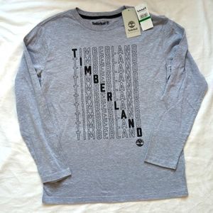 Timberland Grey Long-sleeved T-shirt Boys' Large 14/16 NWT